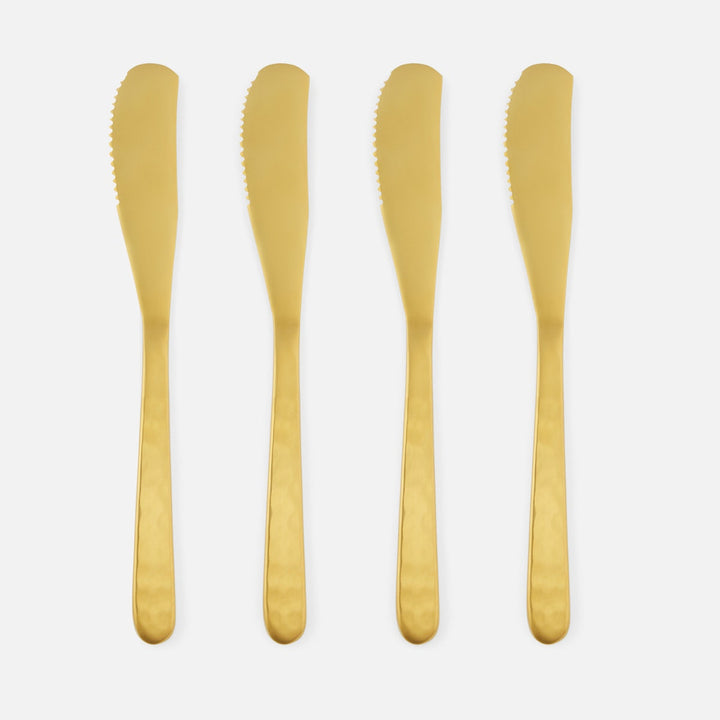 Zora Polished Gold Spreaders Set/4