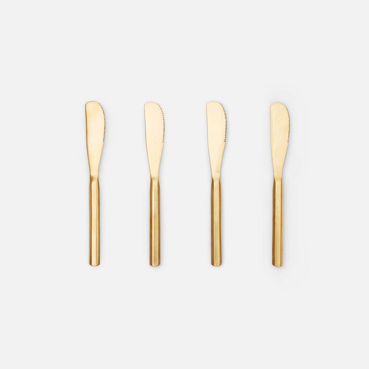 Roland Polished Gold Spreaders Set/4