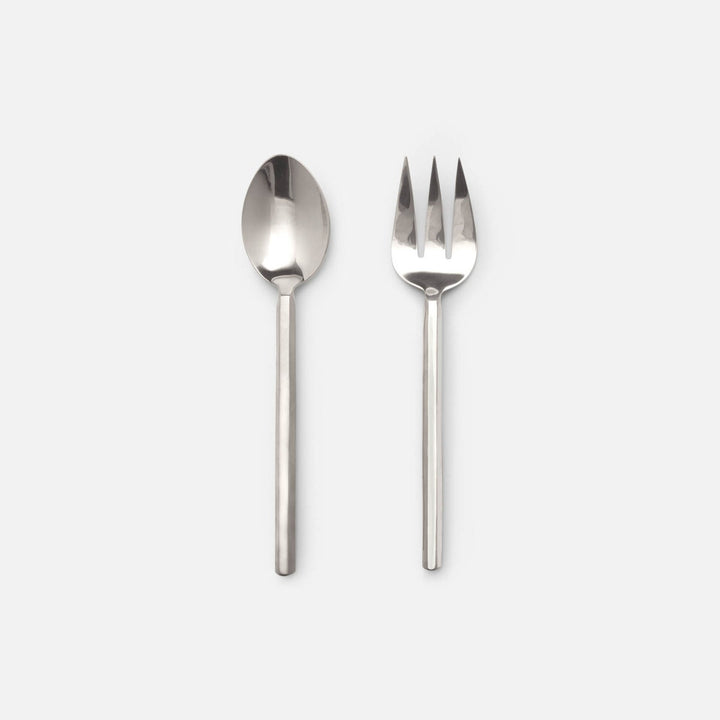 Roland Polished Silver Serving Set 2-Piece Set: Serving Spoon Serving Fork