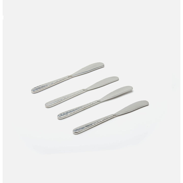 Zora Polished Silver Spreaders Set/4