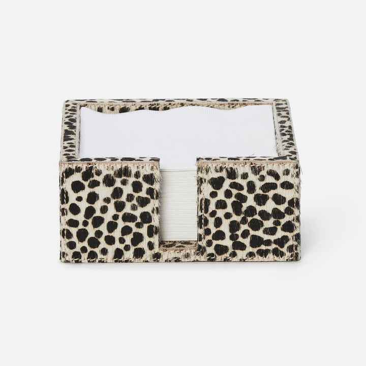 Bandar Cheetah Print Cocktail Napkin Holder Hair-On-Hide Pack/2