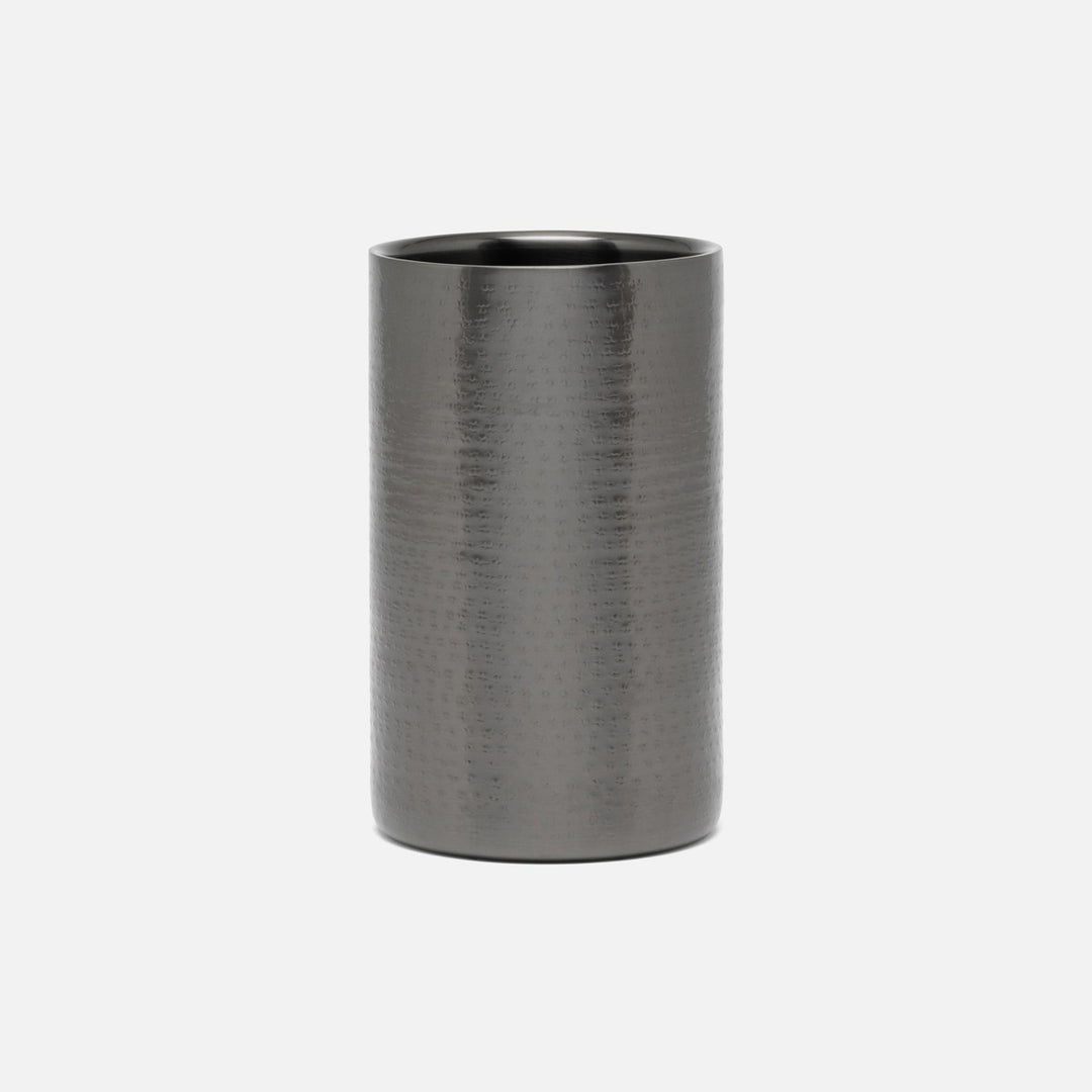 Amherst Dark Nickel Wine Chiller Hammered Stainless Steel