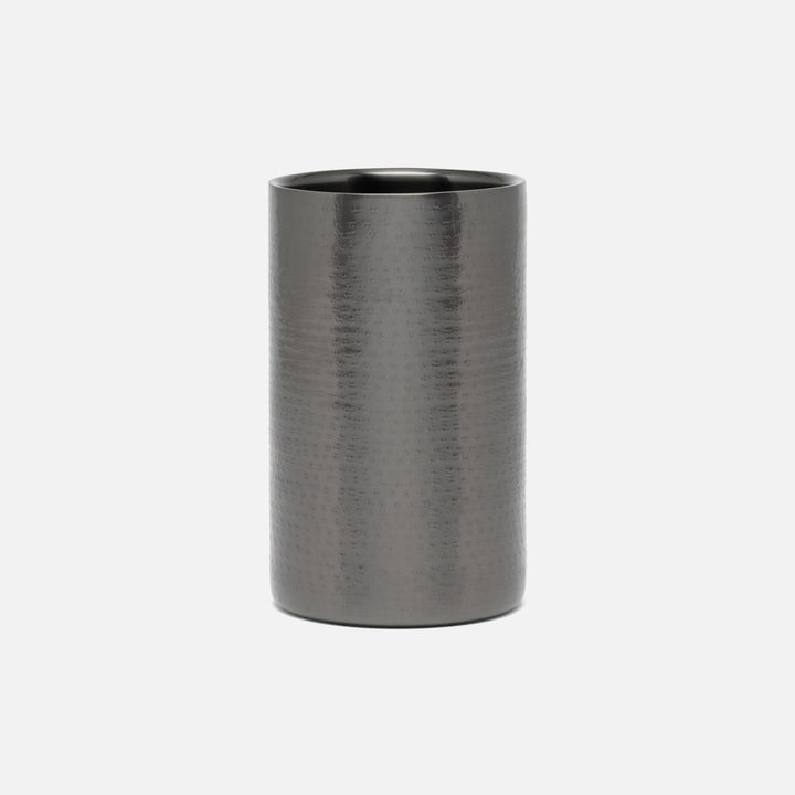 Amherst Dark Nickel Wine Chiller Hammered Stainless Steel