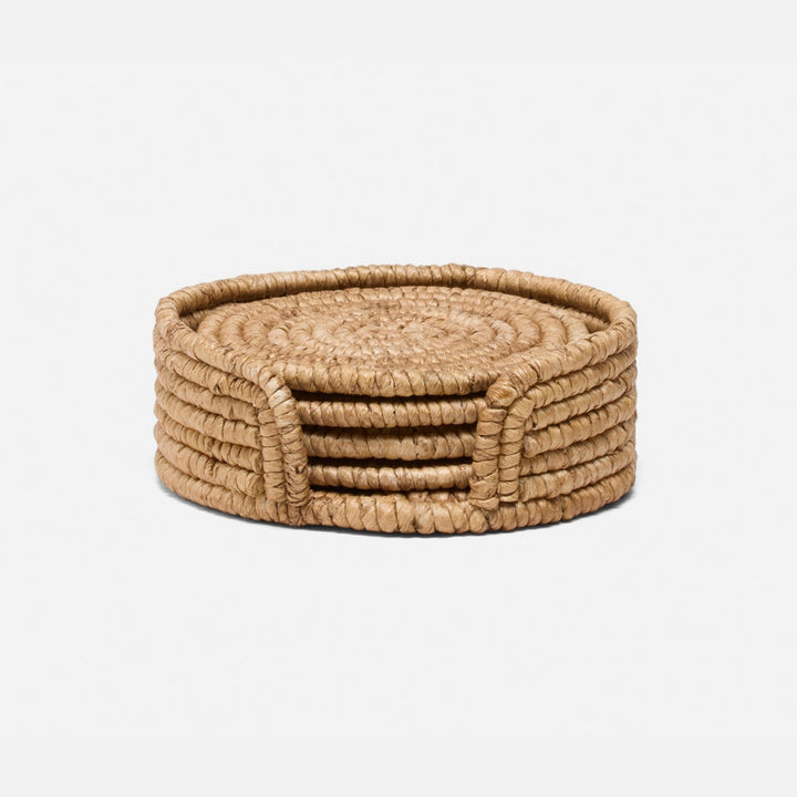 Carmelo Natural Coiled Coaster Set Of 4 Abaca