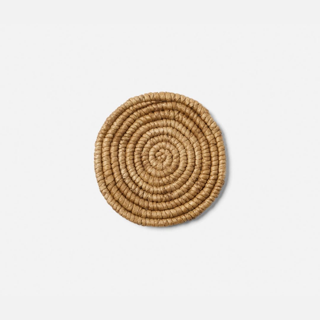 Carmelo Natural Coiled Coaster Set Of 4 Abaca