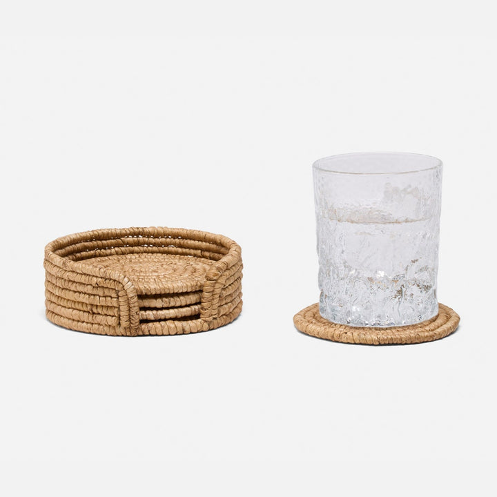 Carmelo Natural Coiled Coaster Set Of 4 Abaca