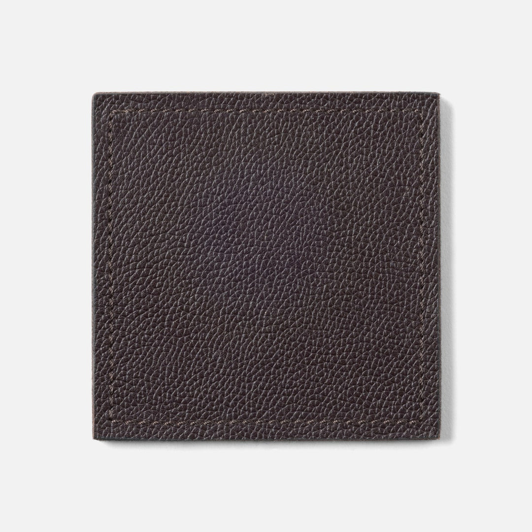 Evan Aubergine Square Coasters Boxed Set Of 4