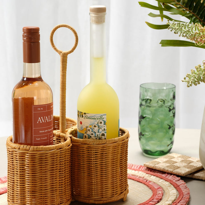 Jasby Natural Woven Coaster Set Of 4 Abaca