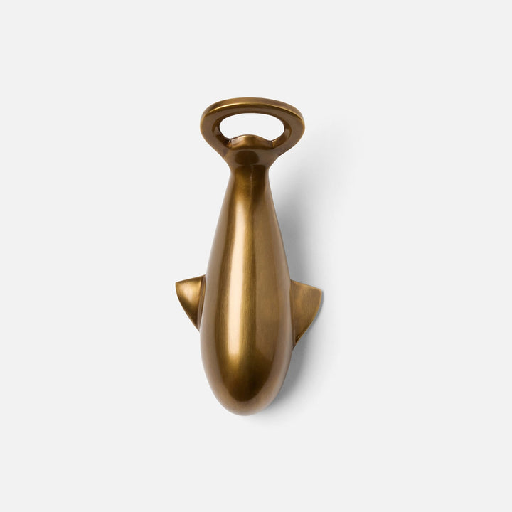 Moby Antique Brass Whale Bottle Opener Brass Pack/3
