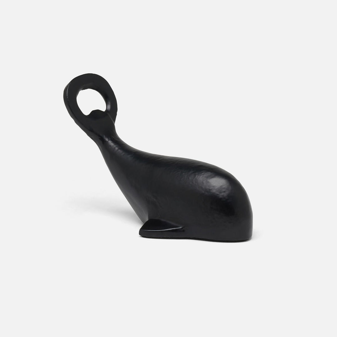 Moby Matte Black Whale Bottle Opener Iron Pack/3