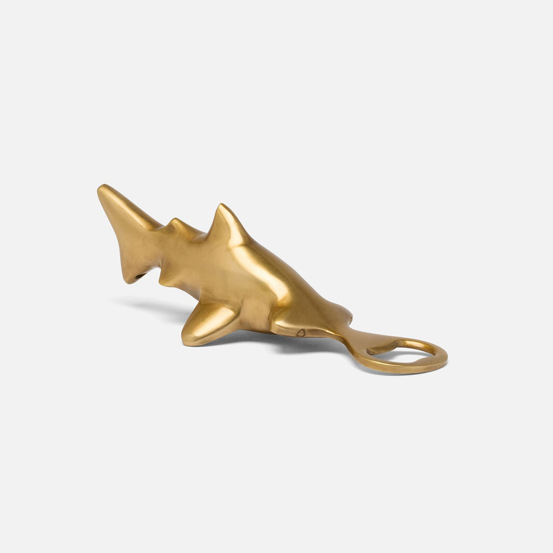 Tiago Antique Brass Hammerhead Shark Bottle Opener Brass Pack/3