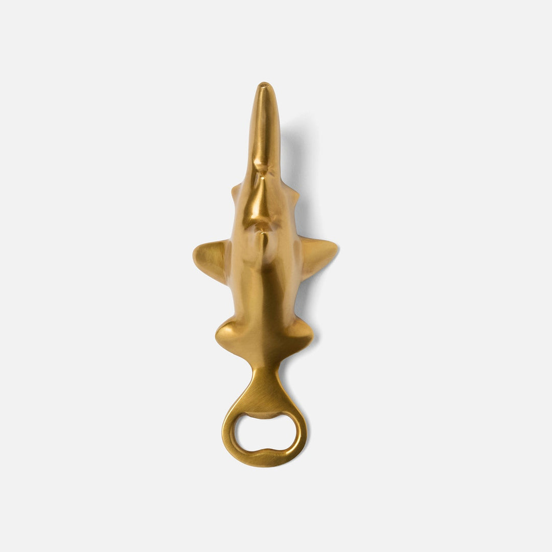 Tiago Antique Brass Hammerhead Shark Bottle Opener Brass Pack/3