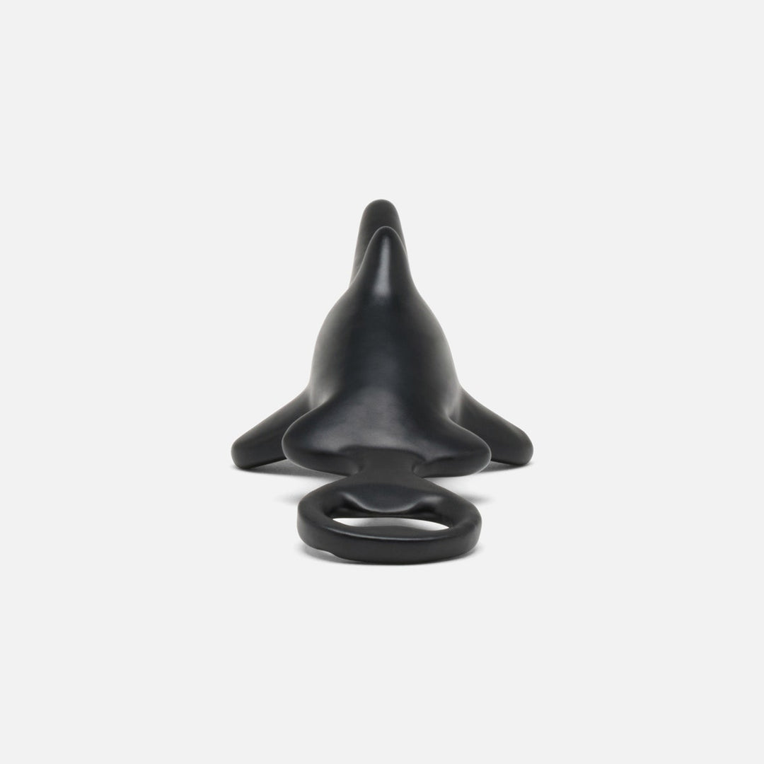 Tiago Matte Black Hammerhead Shark Bottle Opener Cast Iron Pack/3