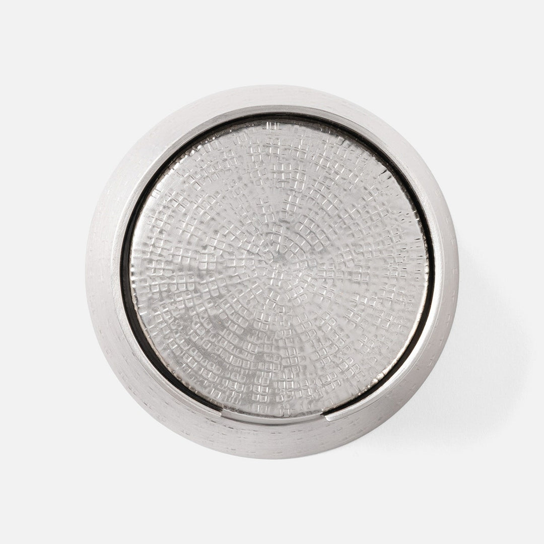 Winsford Matte Pewter Coasters Set Of 6 Hammered Brass