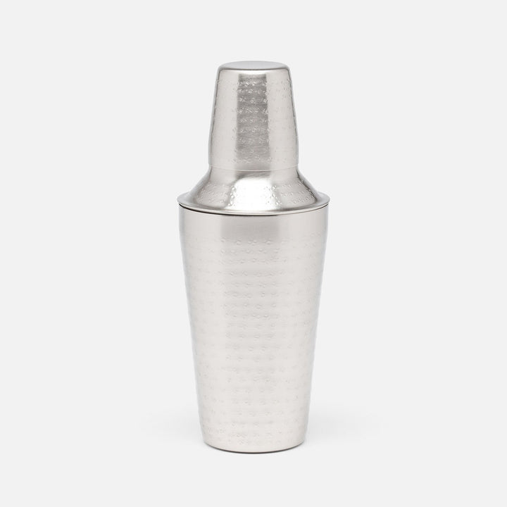 Winsford Matte Pewter Cocktail Shaker Hammered Stainless Steel