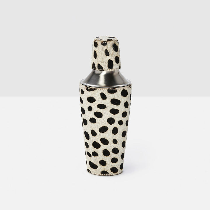 Bandar Dalmatian Print Cocktail Shaker Hair-On-Hide