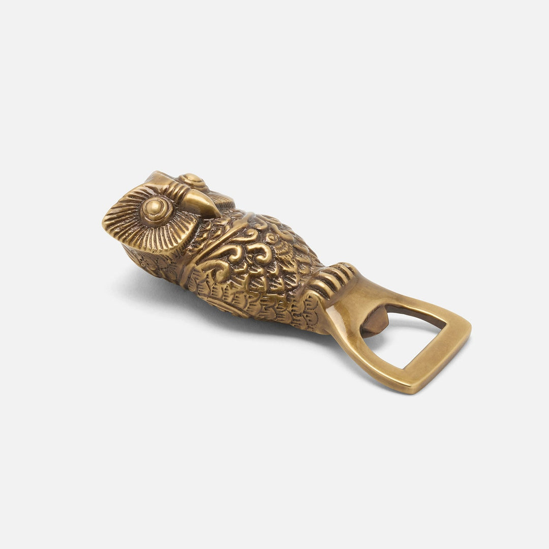 Archibald Antique Brass Owl Bottle Opener Large Metal Pack/3