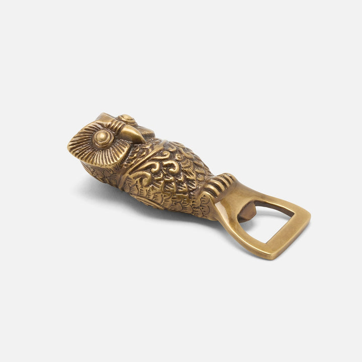 Archibald Antique Brass Owl Bottle Opener Large Metal Pack/3