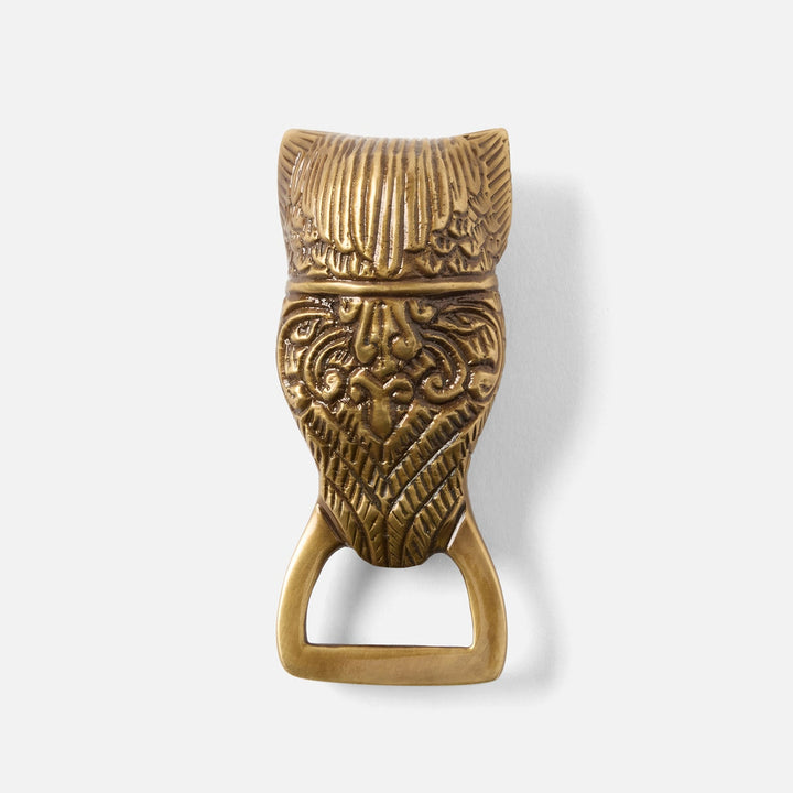 Archibald Antique Brass Owl Bottle Opener Mini Metal Pack/3