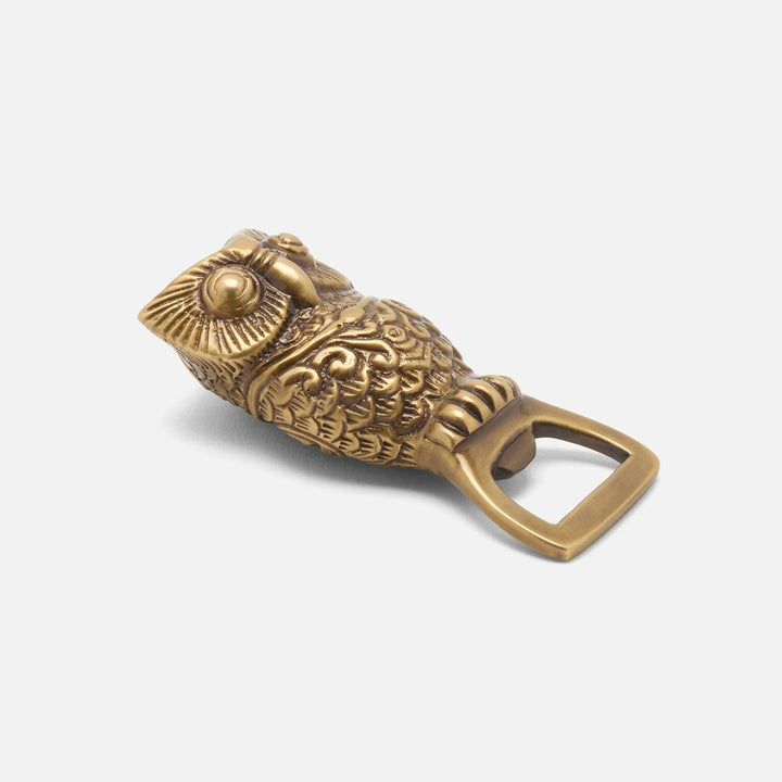 Archibald Antique Brass Owl Bottle Opener Mini Metal Pack/3