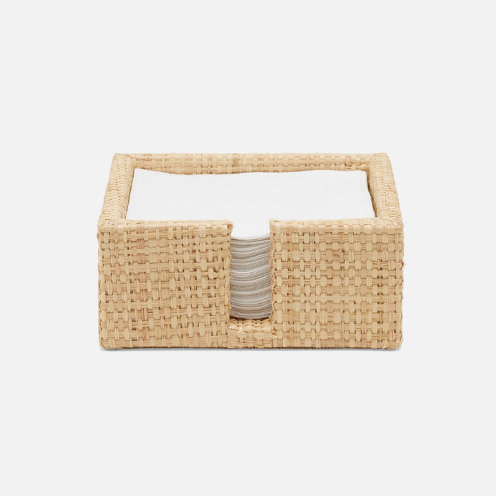 Barth Natural Cocktail Napkin Holder Raffia Pack/2