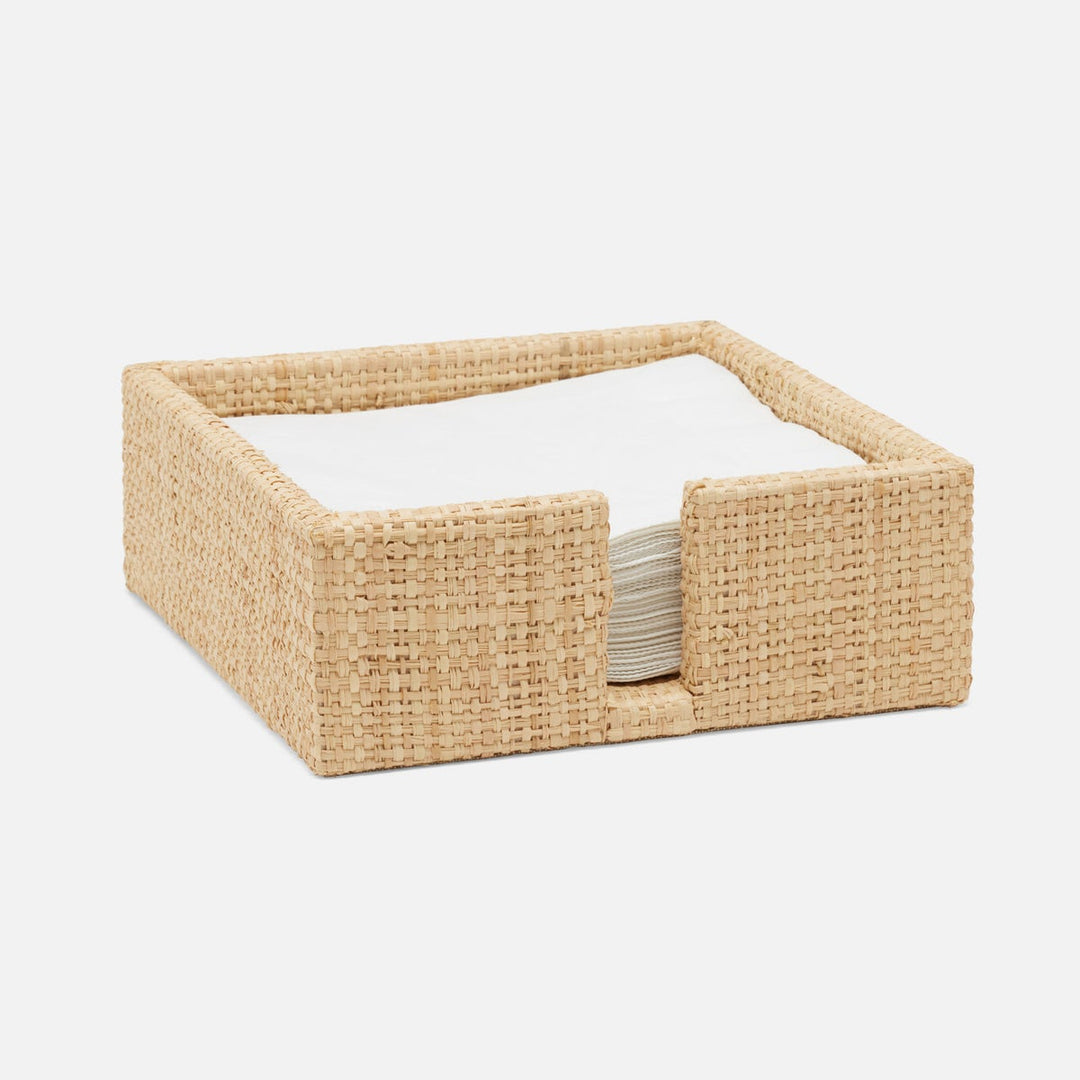 Barth Natural Luncheon Napkin Holder Raffia Pack/2