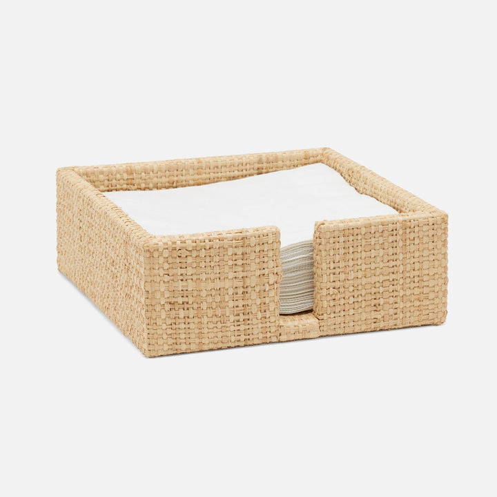 Barth Natural Luncheon Napkin Holder Raffia Pack/2