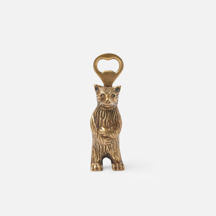 Benjamin Antique Brass Bear Bottle Opener Pack/3