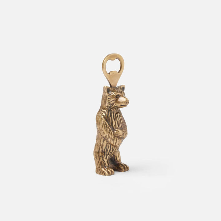 Benjamin Antique Brass Bear Bottle Opener Pack/3
