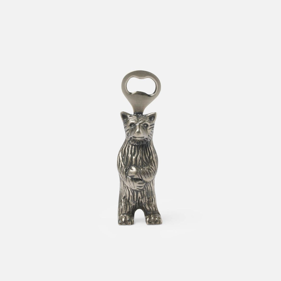 Benjamin Antique Pewter Bear Bottle Opener Pack/3