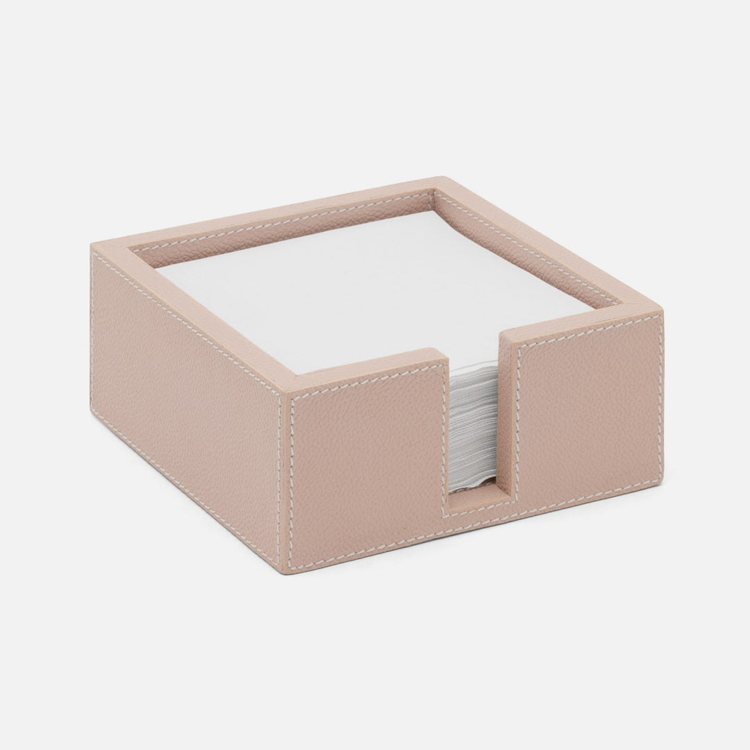 Bristol Dusty Rose Cocktail Napkin Holder Full-Grain Leather Pack/2