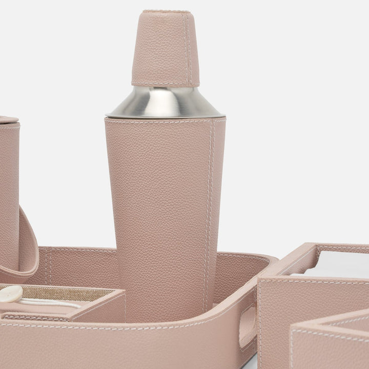 Bristol Dusty Rose Cocktail Shaker Full-Grain Leather