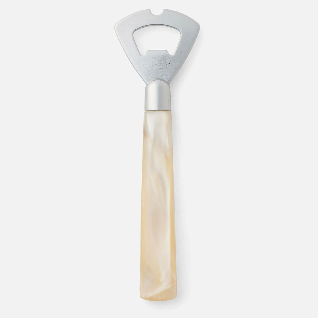 Colson Ivory/Polished Silver Bottle Opener Acrylic/Stainless Steel Pack/3