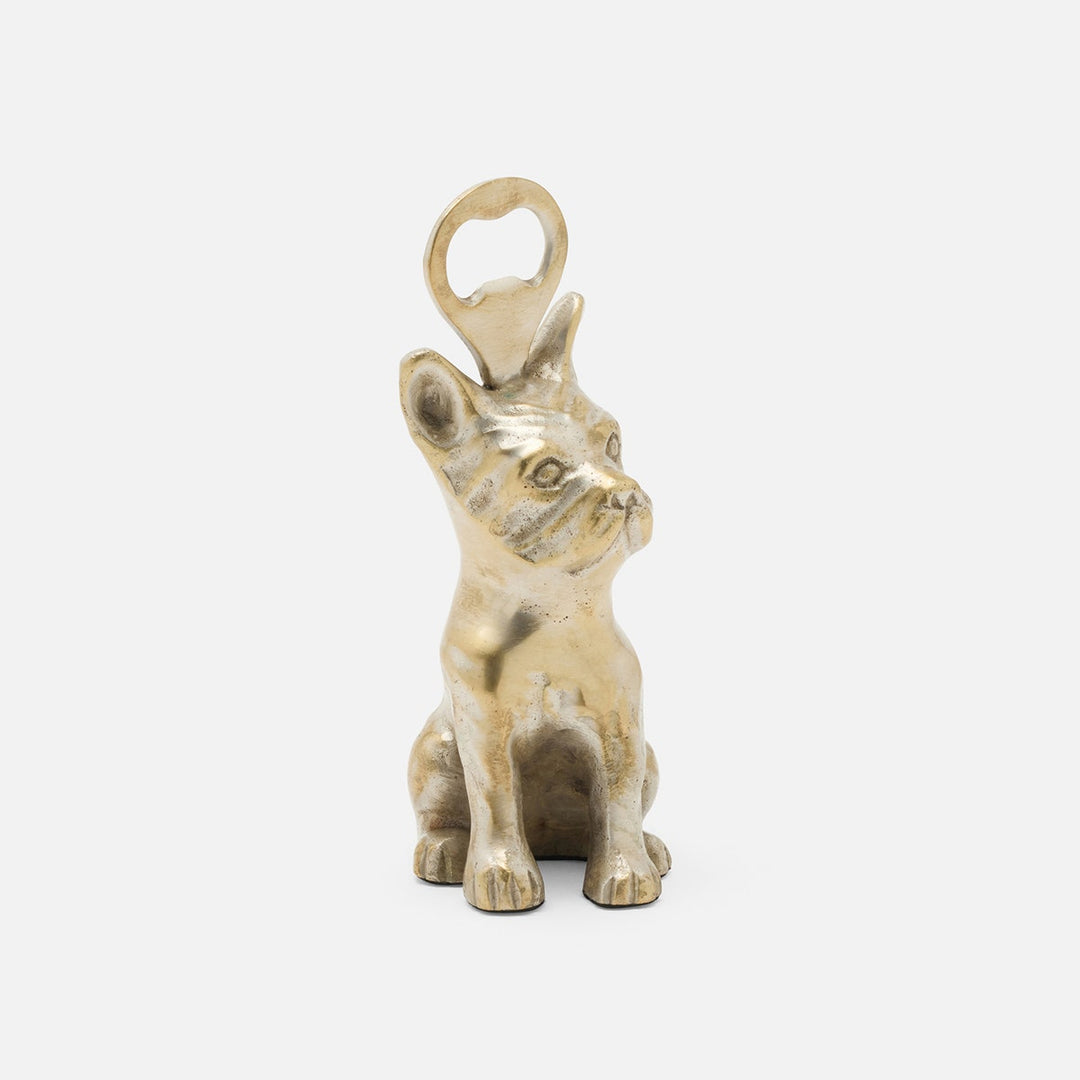 Cosette Tarnished Silver French Bulldog Bottle Opener Metal Pack/3