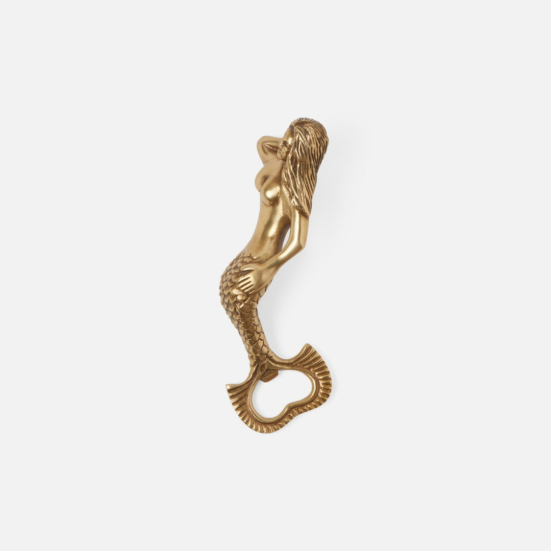 Ginger Mermaid Bottle Openers Antique Brass Set Of 2