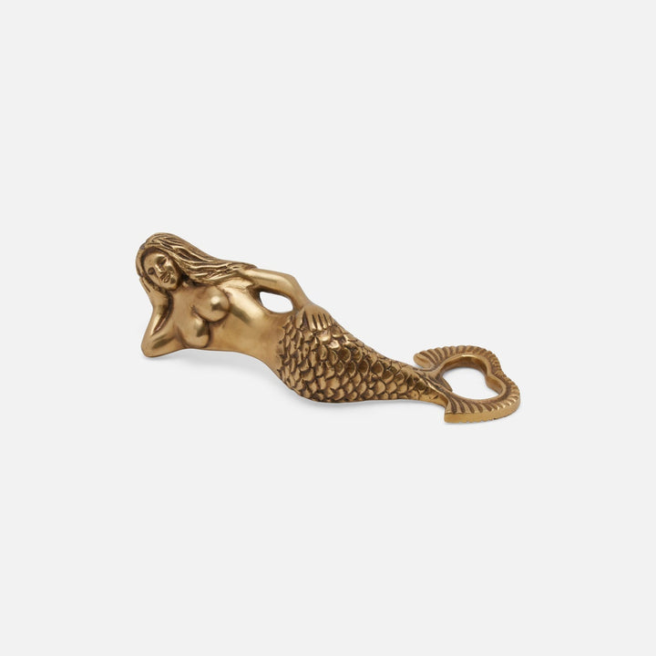 Ginger Mermaid Bottle Openers Antique Brass Set Of 2