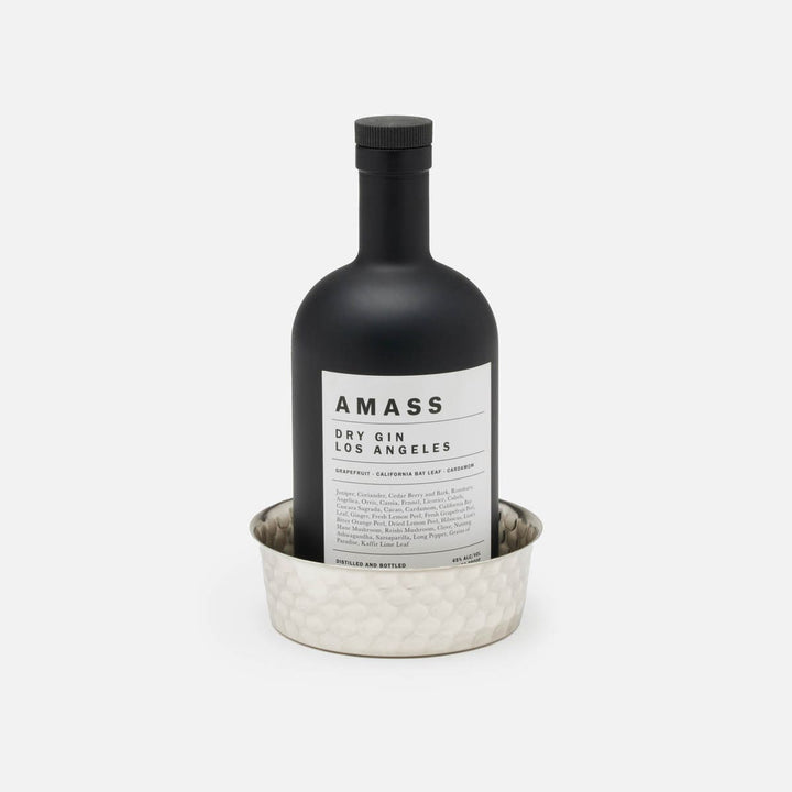 Jeremiah Matte Silver Wine Coaster Pack/2