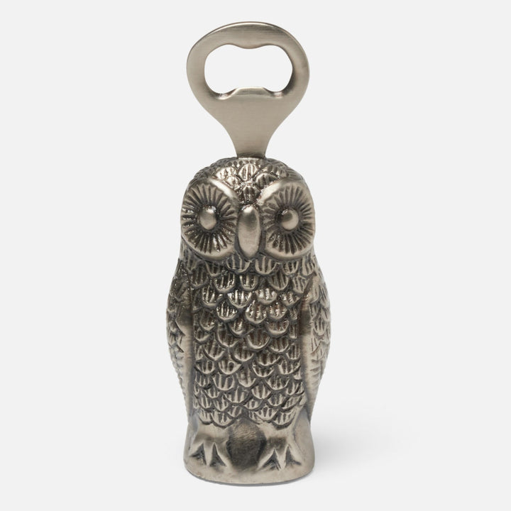 Marvin Antique Pewter Owl Bottle Opener Metal Pack/3