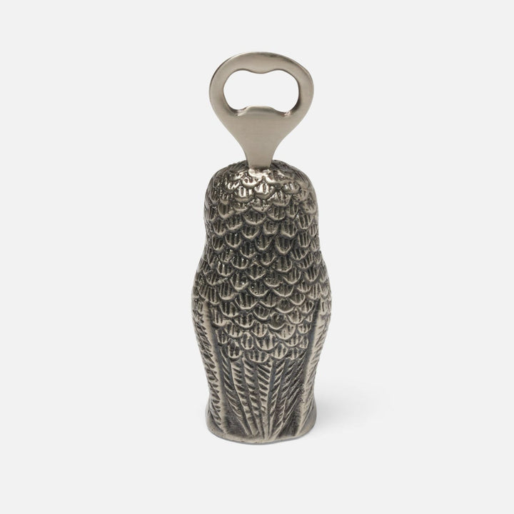 Marvin Antique Pewter Owl Bottle Opener Metal Pack/3