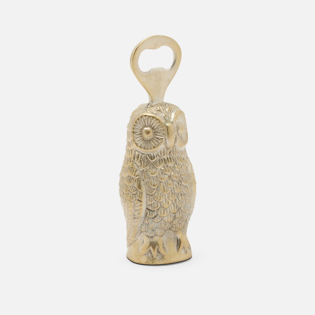 Marvin Tarnished Silver Owl Bottle Opener Metal Pack/3