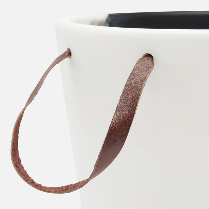 Maxton Black/White Champagne Bucket Resin
