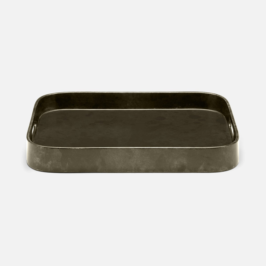 Nelson Gray Gloss Holder Rectangular Vellum Leather