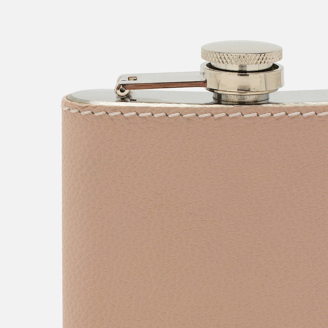 Warren Dusty Rose Flask Stainless Steel/Full-Grain Leather