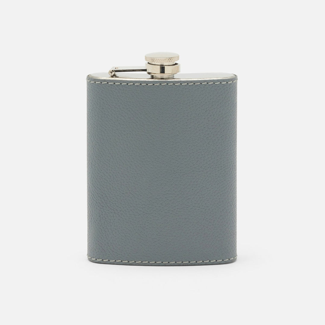 Warren Gray Flask Stainless Steel/Full-Grain Leather