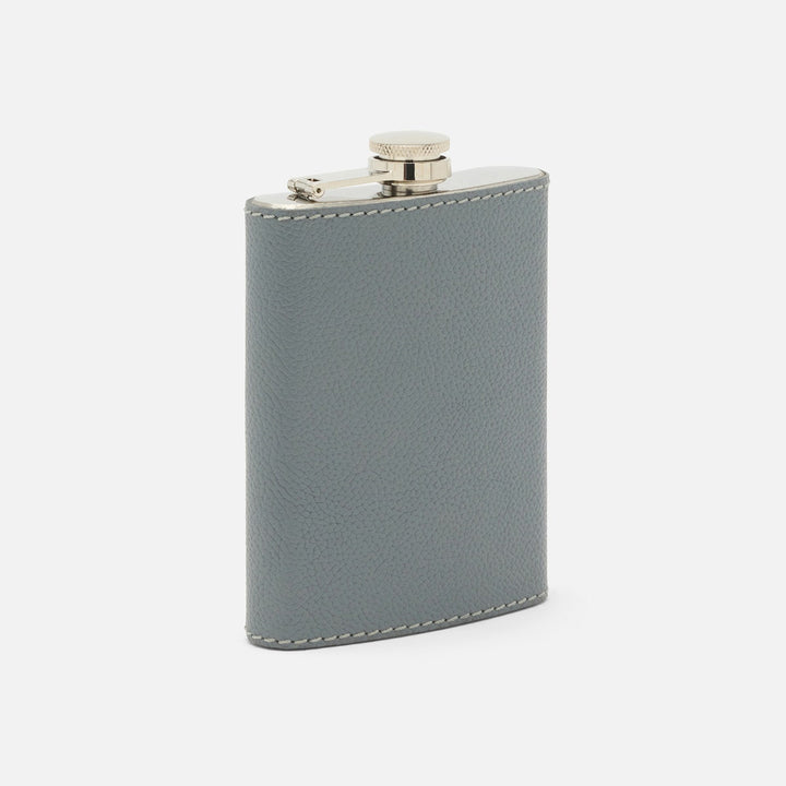 Warren Gray Flask Stainless Steel/Full-Grain Leather