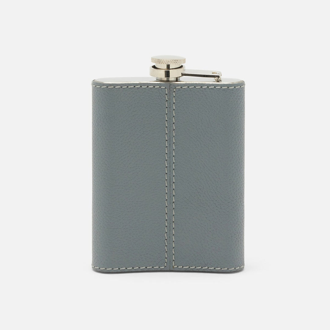 Warren Gray Flask Stainless Steel/Full-Grain Leather