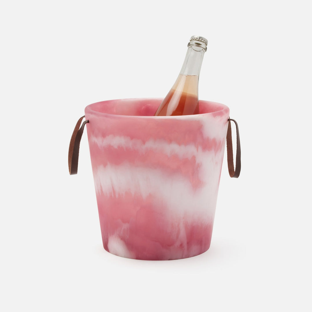 Wesley Pink Swirled Resin Champagne Bucket