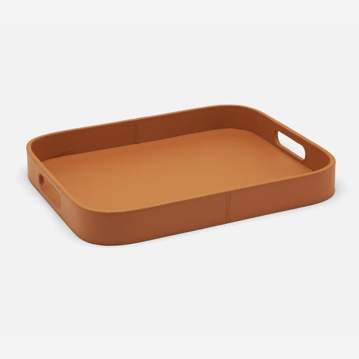 Brisbane Cognac Tray Rt Marine Leather