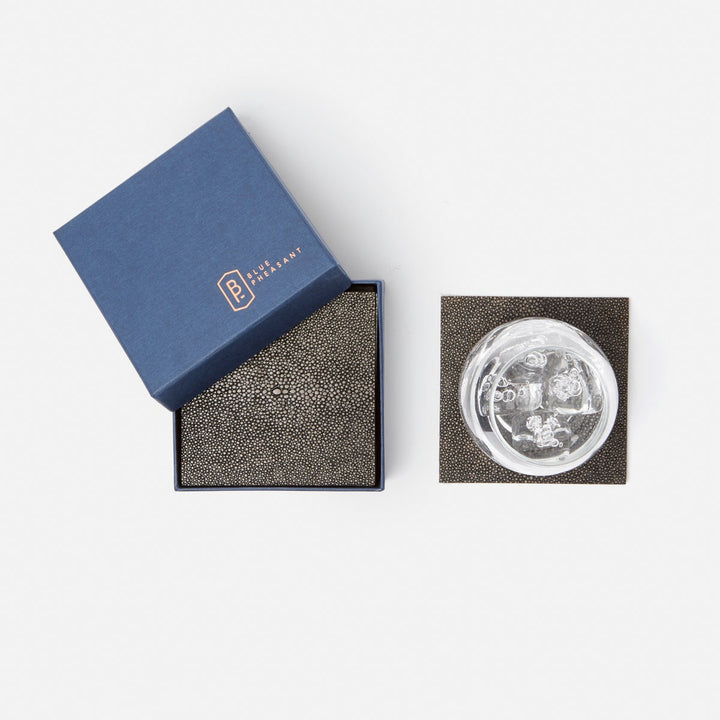 Henry Dark Mushroom Square Coasters Boxed Set Of 4