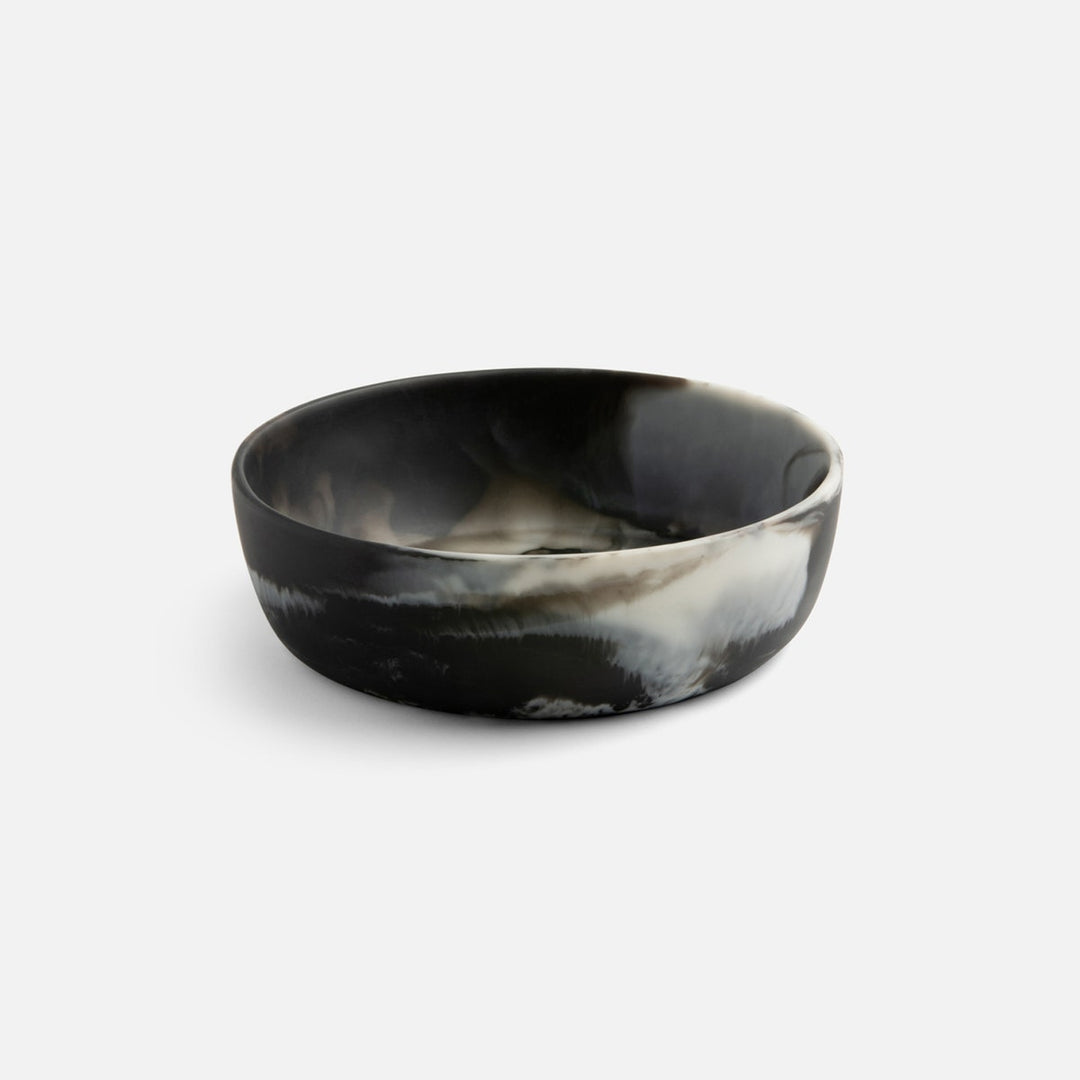 Hugo Black Swirled Pinch Bowl Resin Pack/2